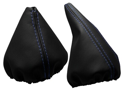 Light Blue Thread Shift Bag and Handbrake Boot For BMW 3 Series (1990-2007) E36-E46