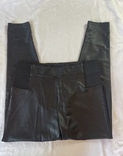 A New Day Faux Leather Black Taperer Pant Size Extra Large XL Pleather
