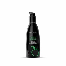 Wicked Aqua Flavored Water Based Intimate Lubricant Candy Apple 2oz