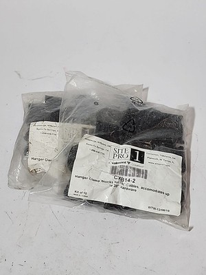 (2) Site Pro 1 CXB14-2 Hanger Clamp Blocks for 1/4'' Cables Kits  Coax Hardware