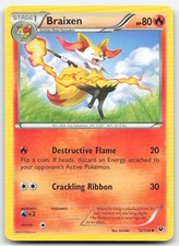 Braixen 12/124 XY - Fates Collide Uncommon Pokemon NM