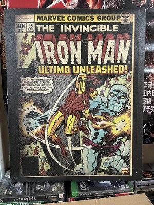 Marvel Comics Iron Man Ultimo Unleashed Comic Cover Canvas Poster