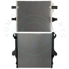 Radiator & AC Condenser Cooling Kit For 2003-07 Dodge Ram 2500 3500 5.9L L6