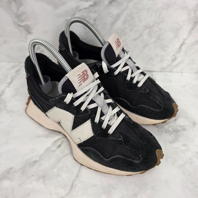 New Balance 327 Schwarz Weiß Sneaker UK 4 EU 36,5 Retro Laufschuhe NB WS327BL