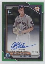 2024 Bowman Chrome Prospect Green Refractor 32/99 Jake Bloss #CPA-JB Auto 1k9t