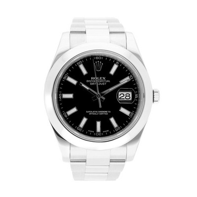 ROLEX DATEJUST II 41 MM REF. 116300 BLACK DIAL EDELSTAHL 2014 FULL SET