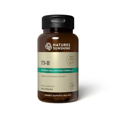 Natures Sunshine TS II w/Hops, 100 Capsules | Supports Proper Thyroid Function