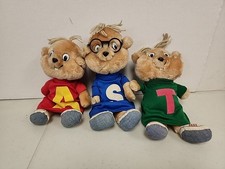 Vintage 1983 CBS Alvin And The Chipmunks Plush Set Of 3