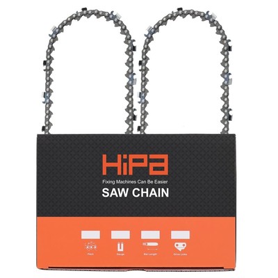 (2-pack) E70 20 Inch PowerCut Chainsaw Chain for Poulan Pro pp5020av ECHO CS-...