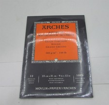 ARCHES WATERCOLOR PAD - 140LB RP NW - 9x12IN