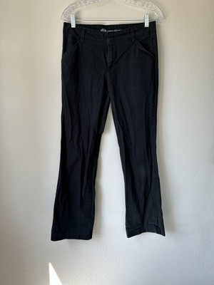 Dickies Women's Relaxed Straight Stretch Twill Sz 6R Black Pants