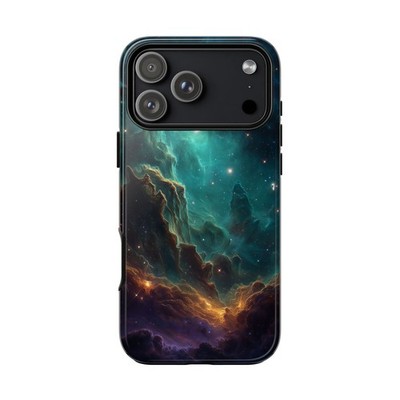 Phone Ink - Case for iPhone/Galaxy/Pixel - Turquoise Nebula Star Clouds