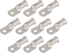 10pcs 2/0 AWG Tinned Copper Ring Terminals M8 Battery Lugs Heavy Duty Wire