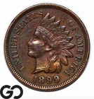 1899 Indian Head Cent Penny, Great Album Toner