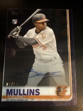 2019 Topps Clearly Authentic Auto - Cedric Mullins #CAA-CM (AU, RC) Purple /10