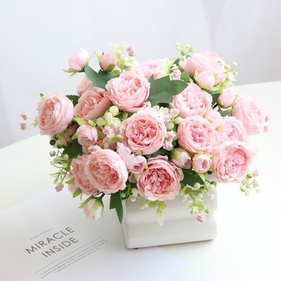 4Pcs DIY Floral Decorations Persian Rose Simulation Flowers Home Decoration New