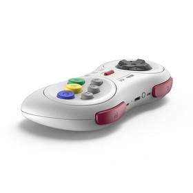 8Bitdo M30 Bluetooth Controller for Sega Genesis Mini, Nintendo Switch - White