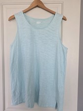 Lands End Baby Blue Leightweight Oversized Tank Womens Large