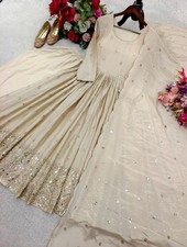 GOWN SALWAR KAMEEZ PAKISTANI INDIAN WEDDING PARTY WEAR DRESS BOLLYWOOD SUIT NEW