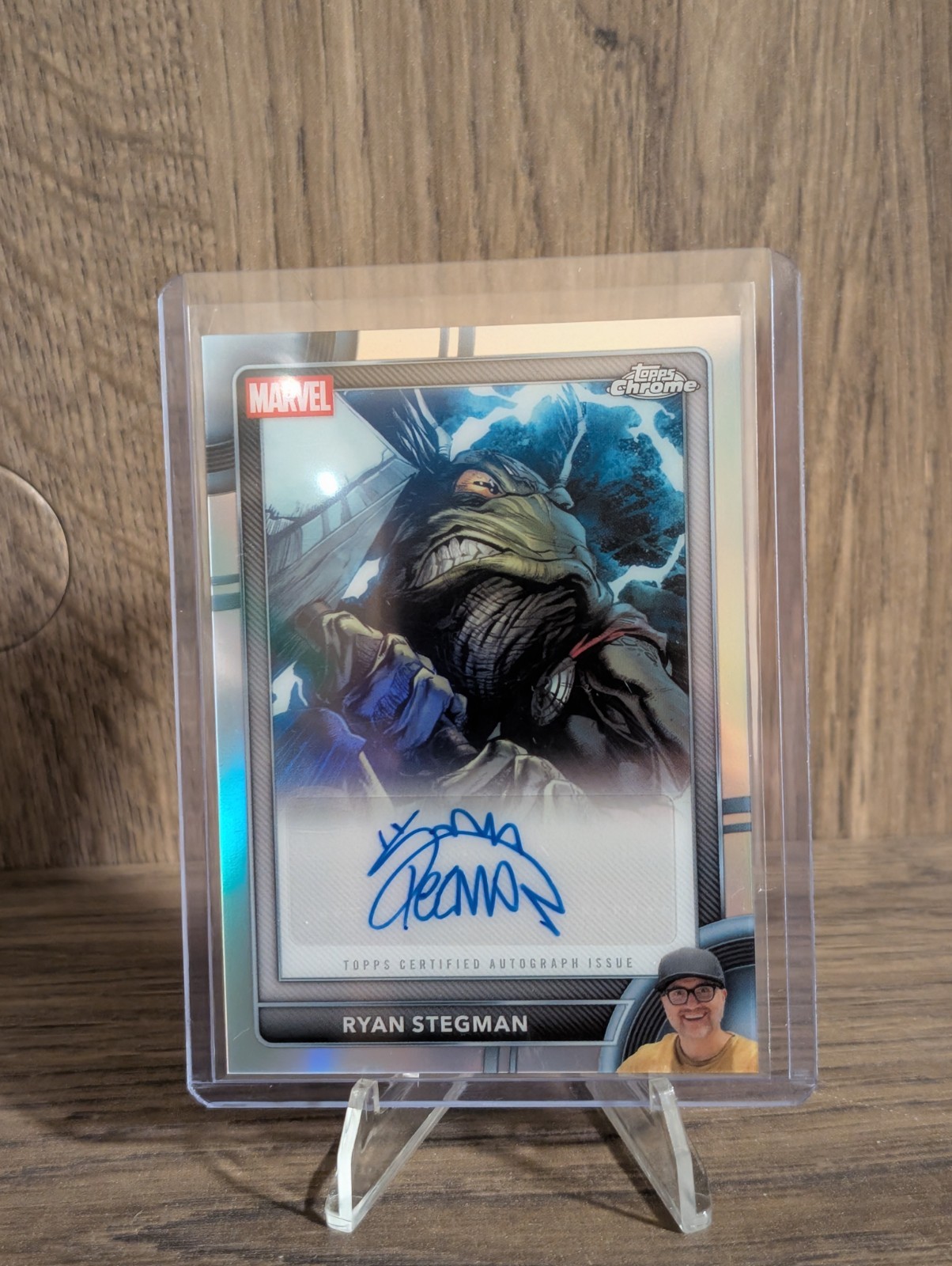 2026 Topps Chrome Marvel Ryan Stegman Artist Auto AA-RS Throg
