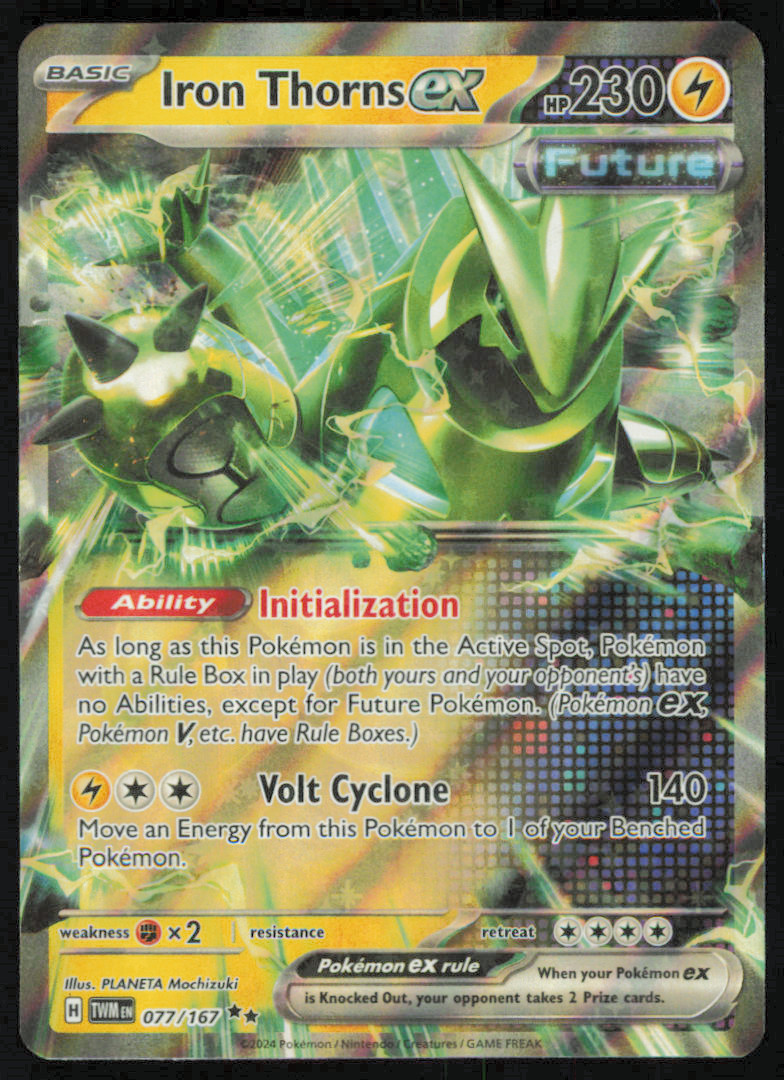 Pokemon Iron Thorns ex 077/167 Scarlet and Violet: Twilight Masquerade NM