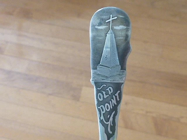 SKOWHEGAN MAINE ME Figura Completa INDIA Plata Esterlina Recuerdo Cuchara Durgin Foto 4 de 4