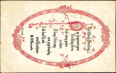 Postcard 1909 Birthday Greeting Postcard