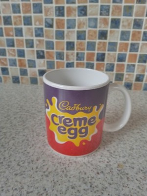 CADBURYS CREME EIERBECHER VINTAGE SO MUCH GOO 9 CM DURCHMESSER 12 CM HOCH SPLAT OSTERN