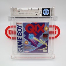 Game Boy Original QIX - WATA GRADED 7.5 A! NEW & Factory Sealed with H-Seam!