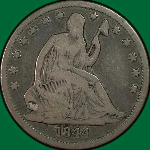 1844-O Seated Liberty Half Dollar Very Good VG Coin #37146
