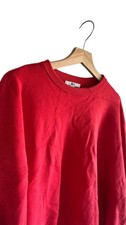 UNIQLO C Smooth Cotton Crew Neck Sweater Red XXL Unisex Women's