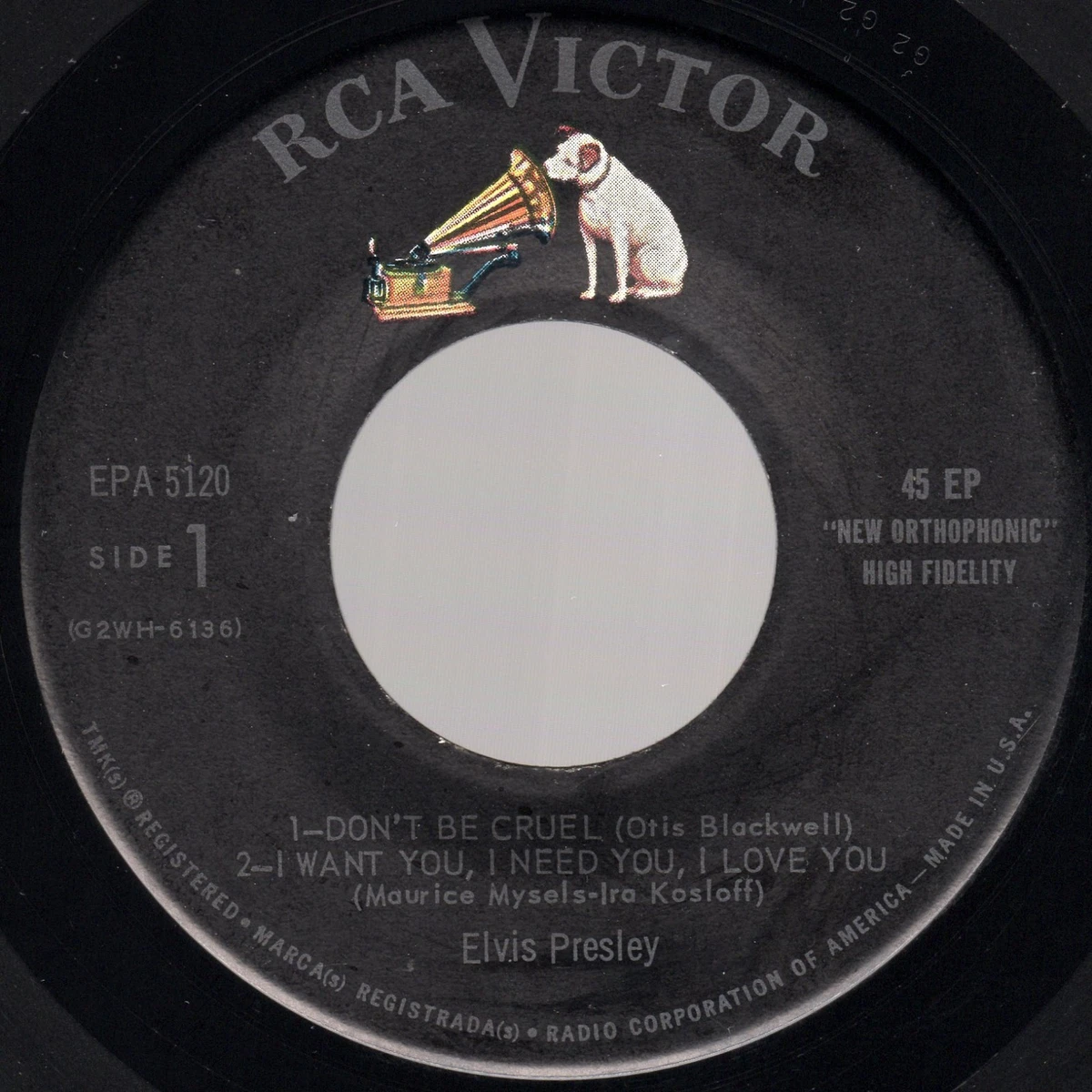 EX/NM (GSS) Elvis Presley "The Real Elvis" RCA Victor EPA-5120 1959 Rockabilly