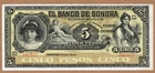 MEXICO - EL BANCO de SONORA - 5 PESOS - (1897-1911)  - P S419r - UNCIRCULATED
