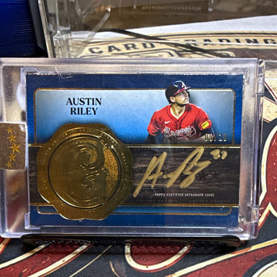 Topps 2025 Five Star Golden Graphs Austin Riley GG-AR blue Aqua /20 Braves
