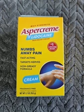 Aspercreme Pain Relieving 2.7 oz Cream SEALED NEW Exp 12/2026 Free Shipping 