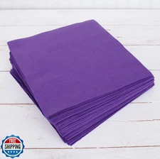 Threadart Premium Felt Sheets - 50 Sheets - 12" x 12" - Purple | 