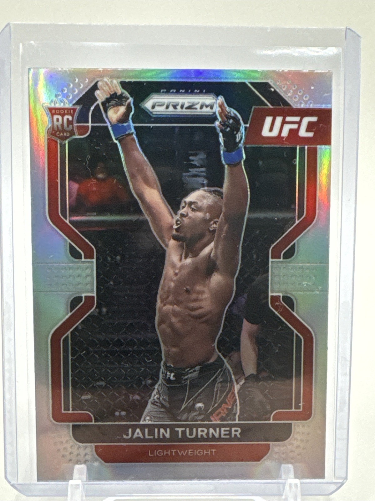 2022 Panini Prizm UFC Silver Prizm Jalin Turner #164 Rookie RC