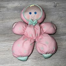 1989 Fisher Price Pink Slumber Babies Bunny 1364 Doll Plush Vintage Lovey