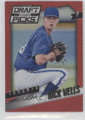 2014 Panini Prizm Perennial Draft Picks Red Prizm 52/100 Nick Wells #17 1d0h