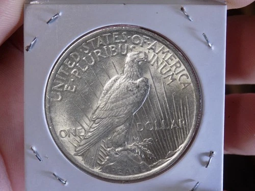 PEACE SILVER DOLLAR 1924 FROSTY UNC NICE LUSTER 90% SILVER DOLLAR