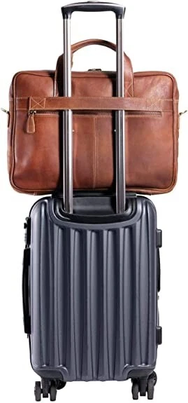 Leather briefcases Laptop Messenger Bags for Men and Women Best Office Bag - Image 3 of 4