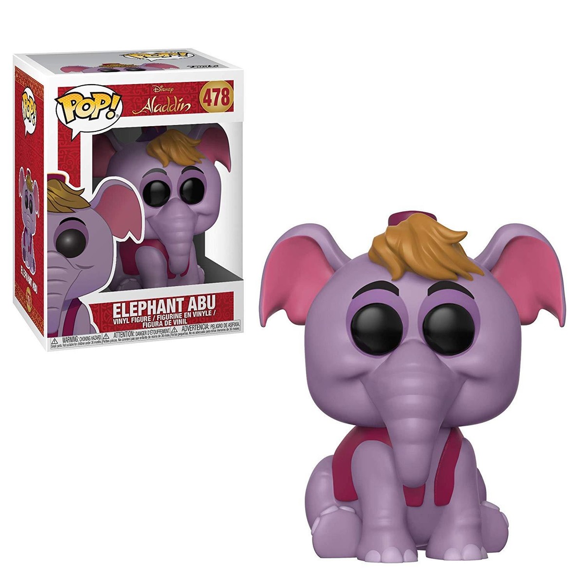 Pop! Disney Aladdin : Elephant Abu #478 Vinyl Figure by Funko