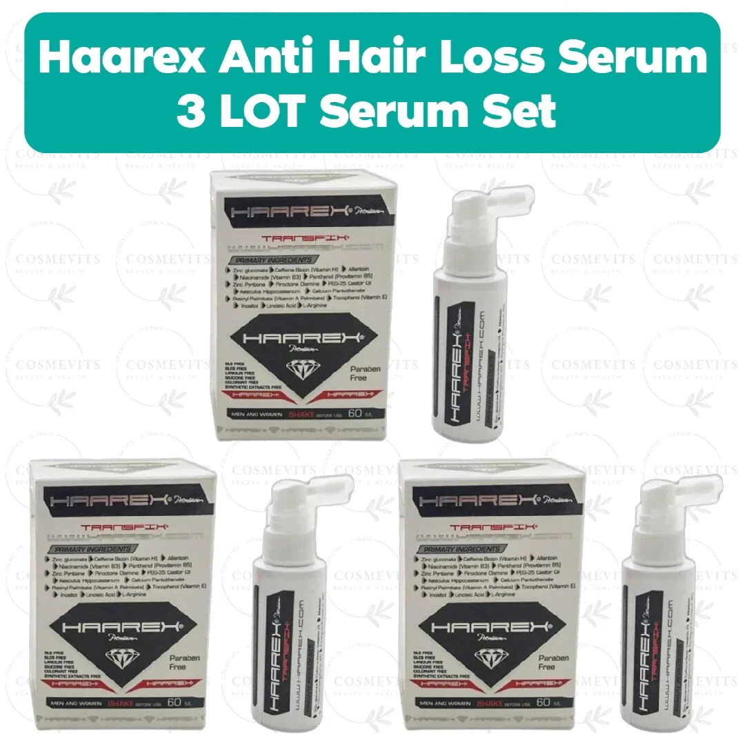 3 LOT Haarex Anti Hair Loss Serum NEW-EXP 2027