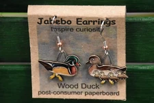 Jabebo Earrings Wood Duck