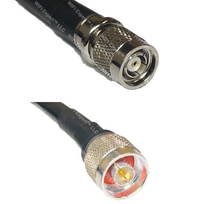 LMR400UF RP-TNC MALE to N MALE Coaxial RF Cable USA-Ship Lot