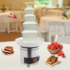 5 Tiers Chocolate Machine Electric Chocolate Fountain Melting Fountain Machine