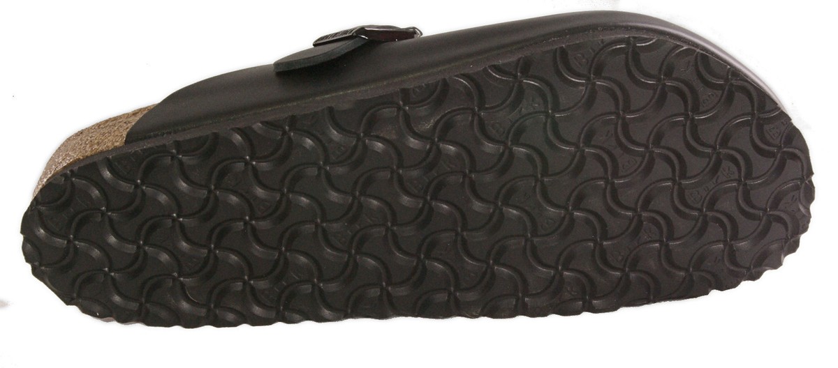 BIRKENSTOCK|SLIPPERS (Boston Black (060193)) BIRKENSTOCK 060193 BOSTON black leather NARROW footbed NEW