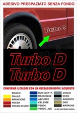 KIT adesivi Fiat Uno Turbo D racing logo tuning stickers decals alta qualità