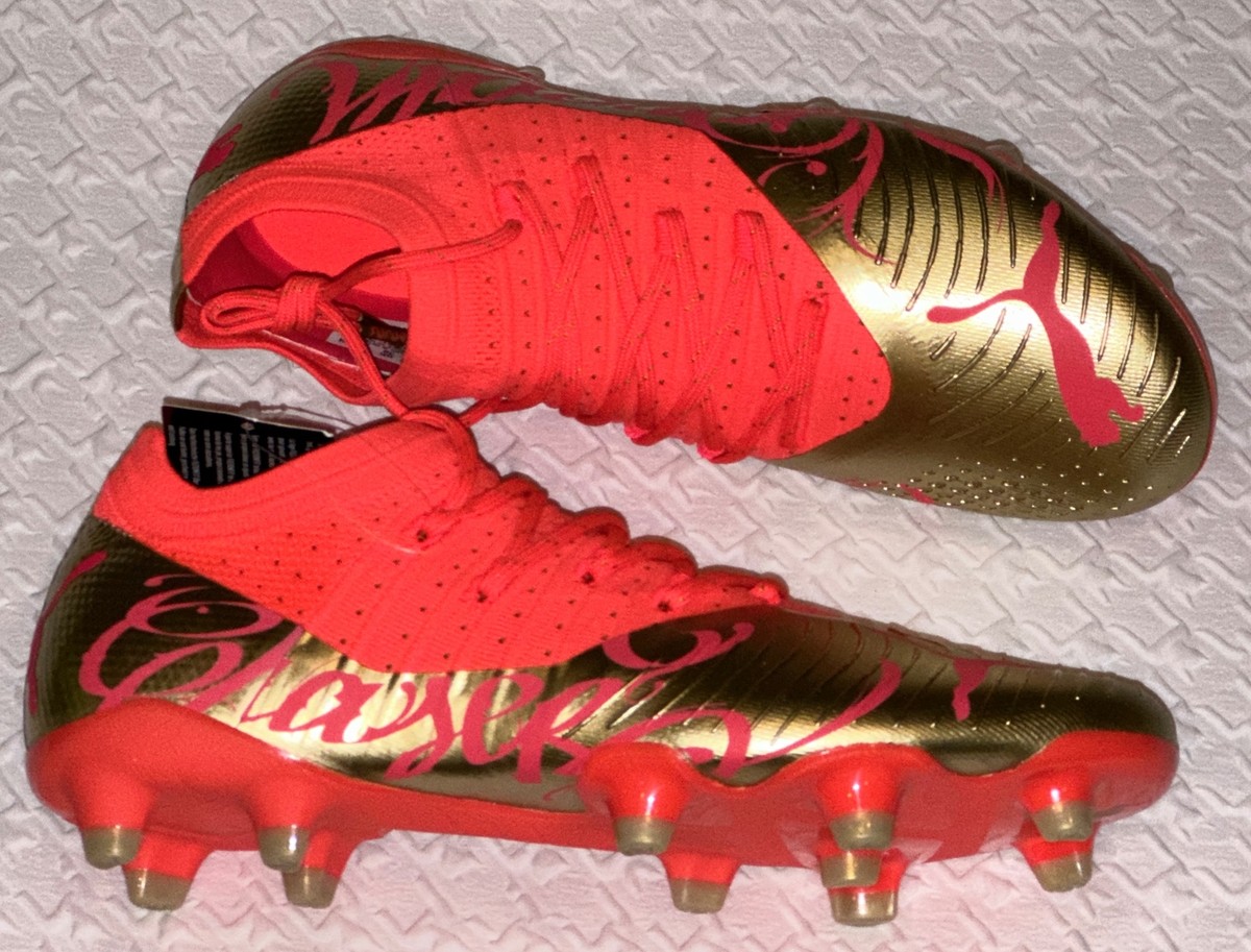 Size 7 Orange Gold Puma Future Z 2.4 Neymar JR FG/AG Soccer Cleat