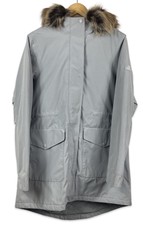 Barbour Swanage Ladies Waterproof Parka - Gray Dawn Women’s Uk 14 Winter Coat